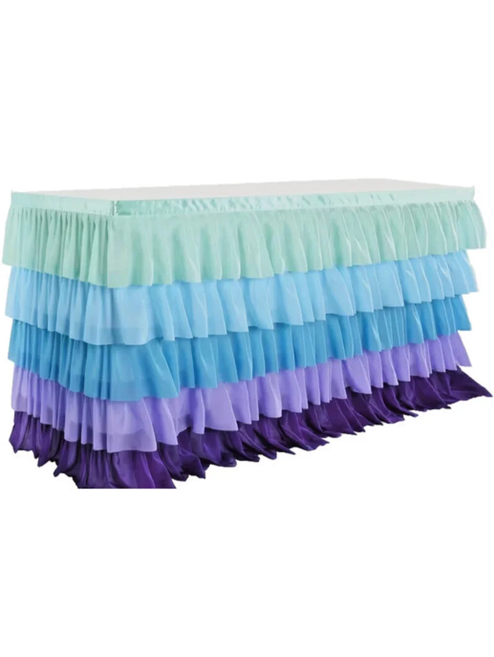 6FT TULLE TUTU TABLE SKIRT RUFFLE SKIRTING RECTANGLE TABLE PARTY BIRTHDAY DECOR